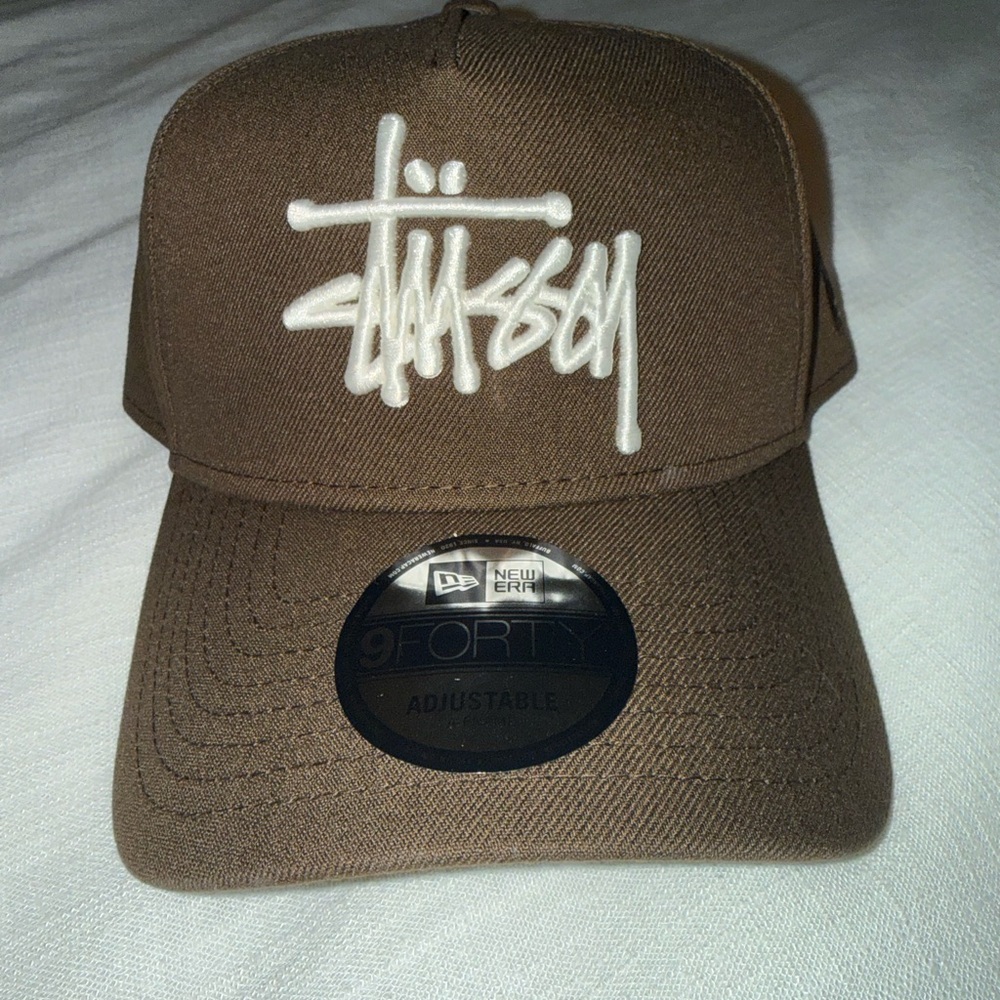Stussy Brown Cap with White Logo